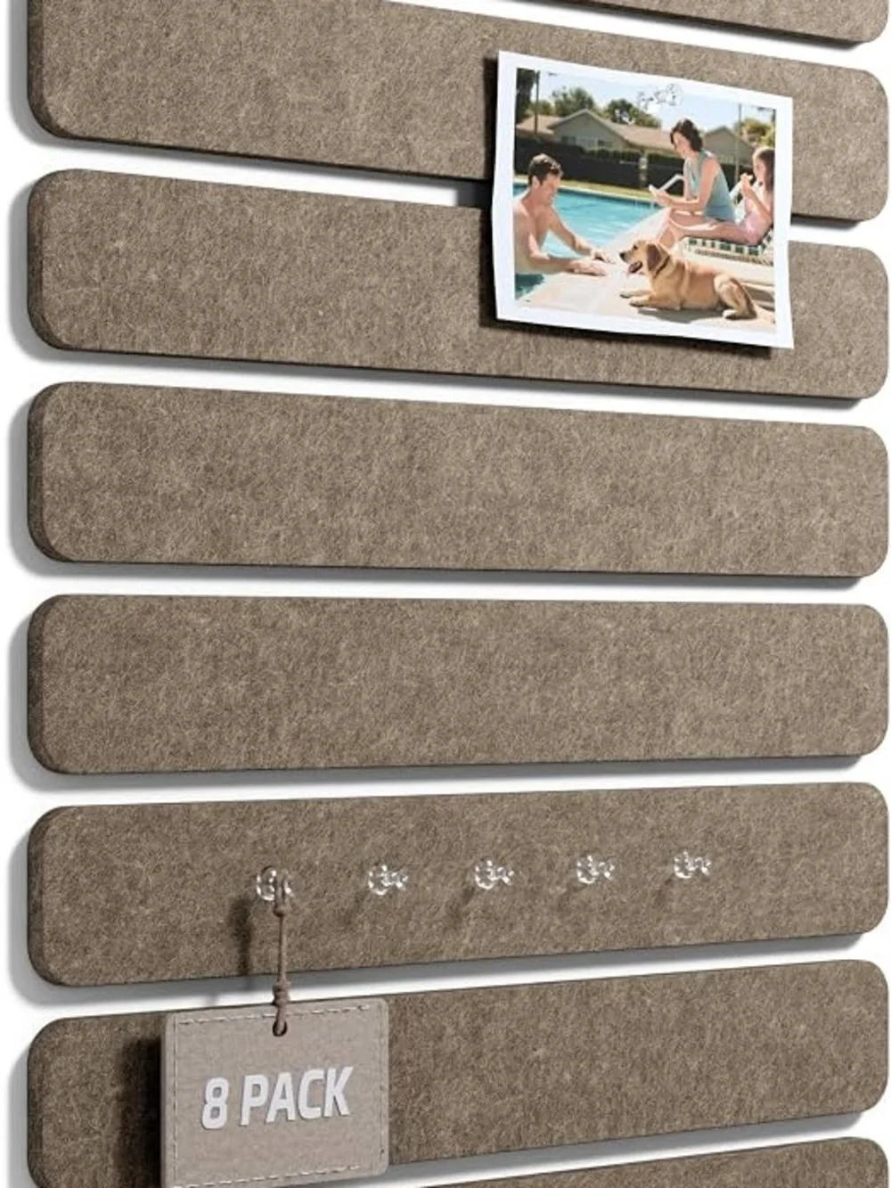 Neutral Brown Wall Slat Panel - Home Wall Decor